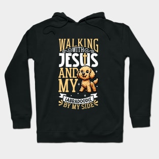 Jesus and dog - Labradoodle Hoodie